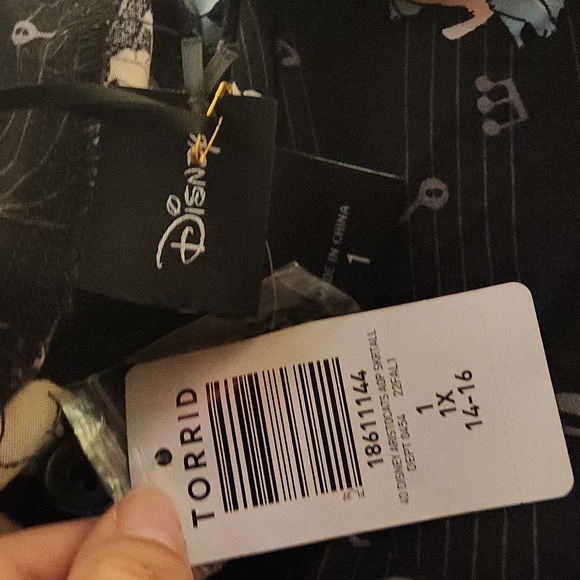 TORRID DISNEY THE ARISTOCATS MINI SKIRTALL - CHALLIS BLACK size 1X NWT - Picture 5 of 8